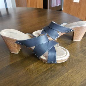 Sonoma Black Strap Sandals - Size 10